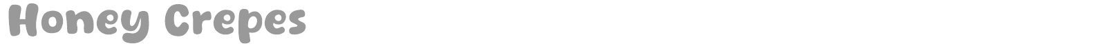 Honey Crepes font preview